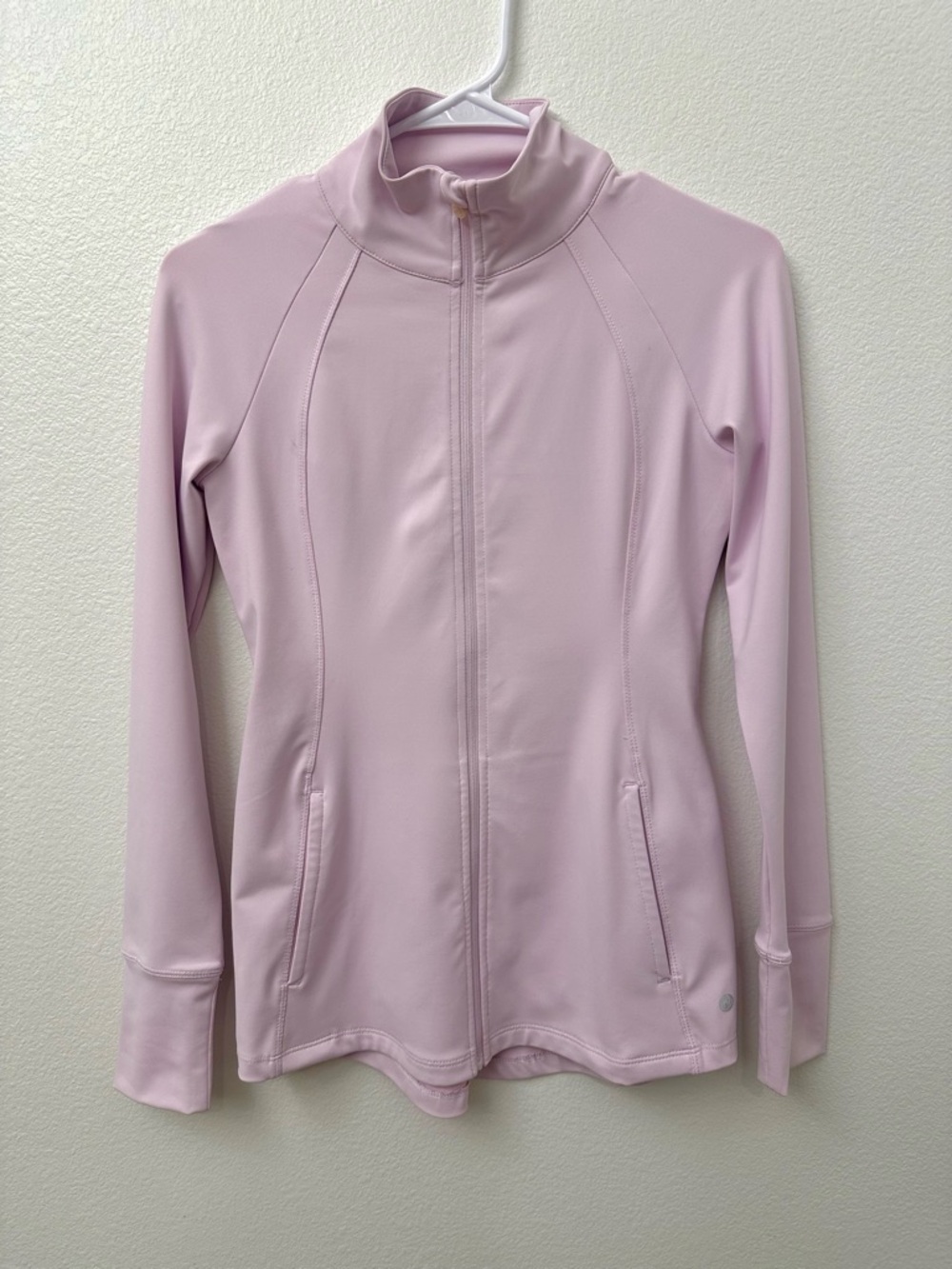 Women’s Lightweight Zip-Up Jacket - Pale Pink